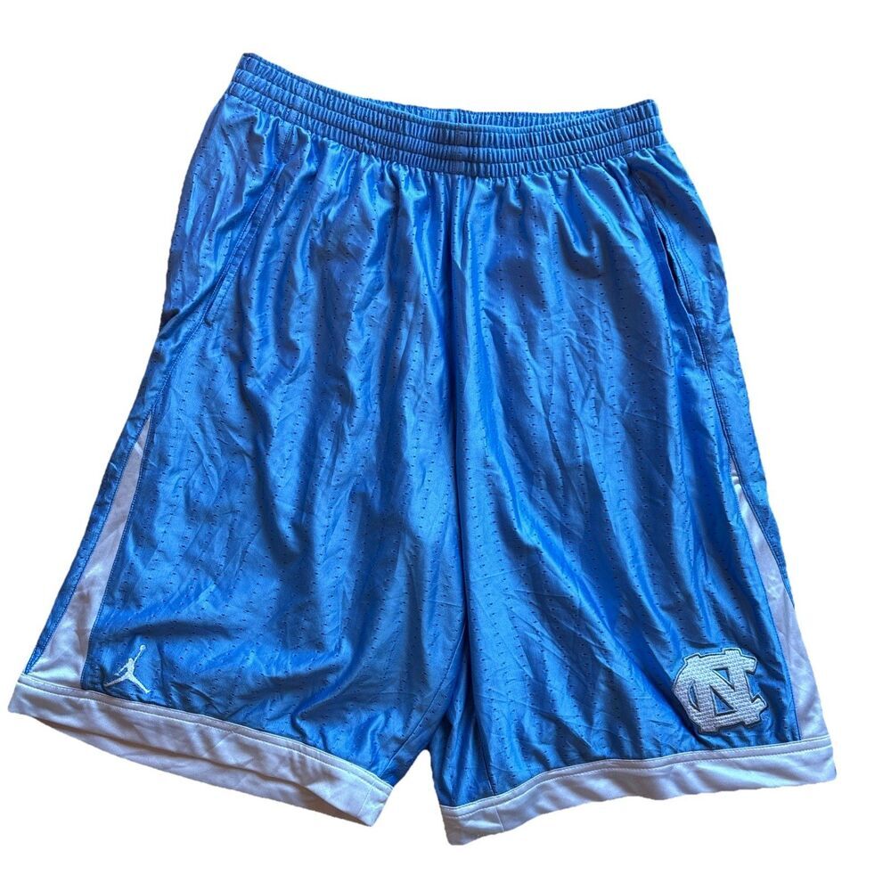Men’s Air Jordan North Carolina Tar Heels Mesh Shorts Blue NCAA Basketball XL